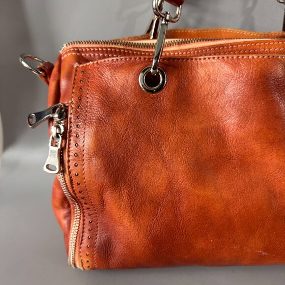 Old Trend Lily Leather Satchel with Crossbody Strap - Picture 7 of 15